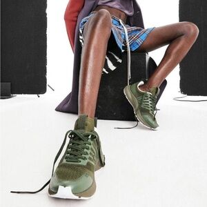 VEJA x Rick Owens Performance Runner Sneakers | Olive Green | Size 8 / 39